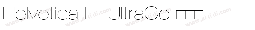 Helvetica LT UltraCo字体转换